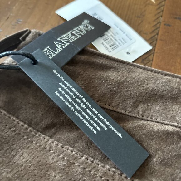 evereve Blanknyc Brown Suade Skirt Size 30 NWT Medium - Picture 11 of 11